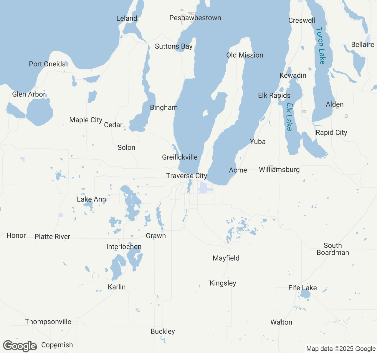 Map of Traverse City